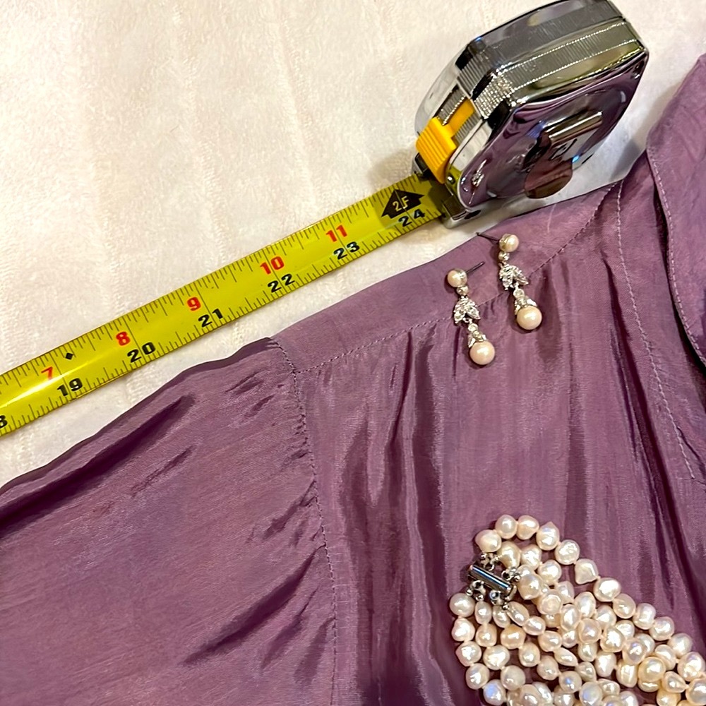 Lavender Silk Wrap Jacket/Dress Full Length - Picture 14 of 16